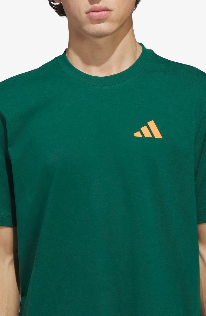adidas Everyday Getaway Graphic T-Shirt, Alternate, color, Collegiate Green