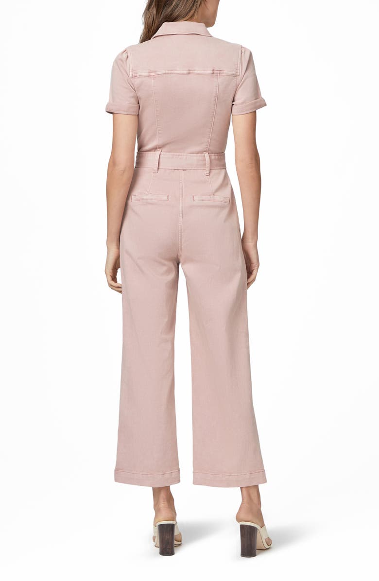 PAIGE Anessa Cotton Blend Wide Leg Jumpsuit, Alternate, color,