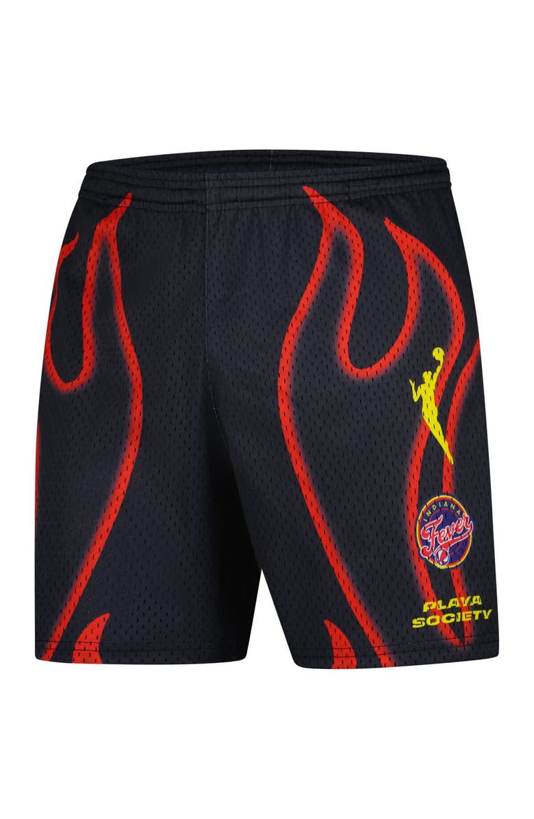 Playa Society Unisex Playa Society  Black Indiana Fever Athletic Shorts, Alternate, color, 