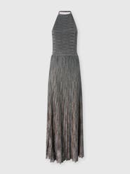 Missoni Long Viscose Lamé Dress With Open Back