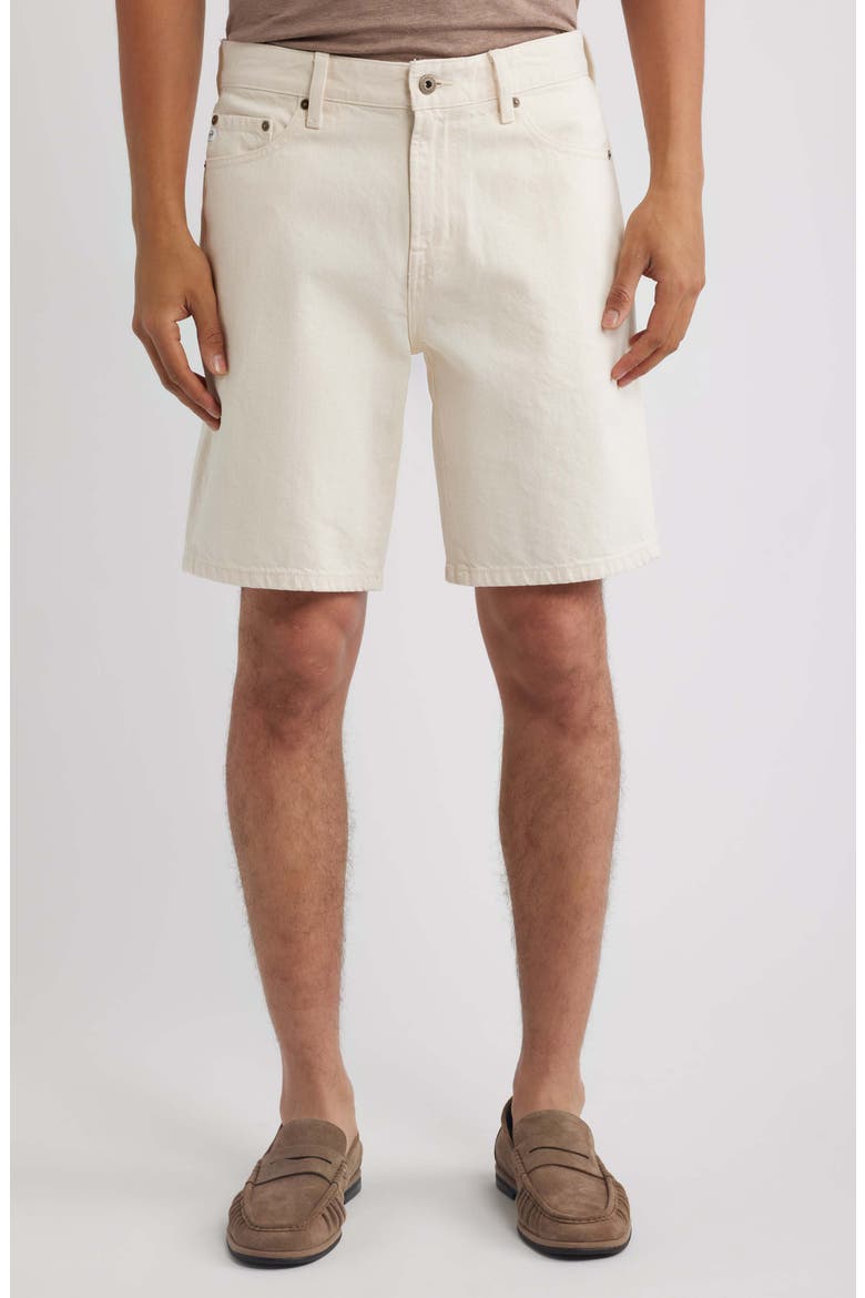 Protégé Straight Leg Denim Shorts, Main, color, SAHARA