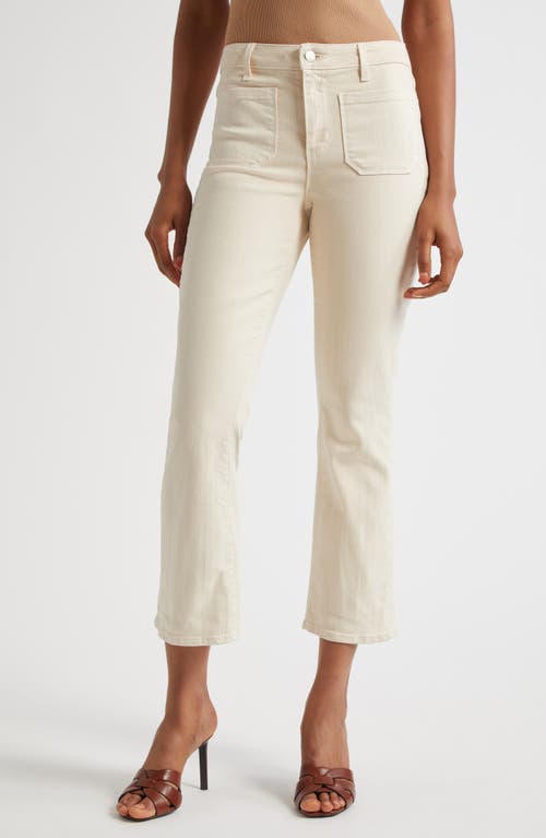 L Agence L'agence Noya High Waist Flare Ankle Jeans In Neutral