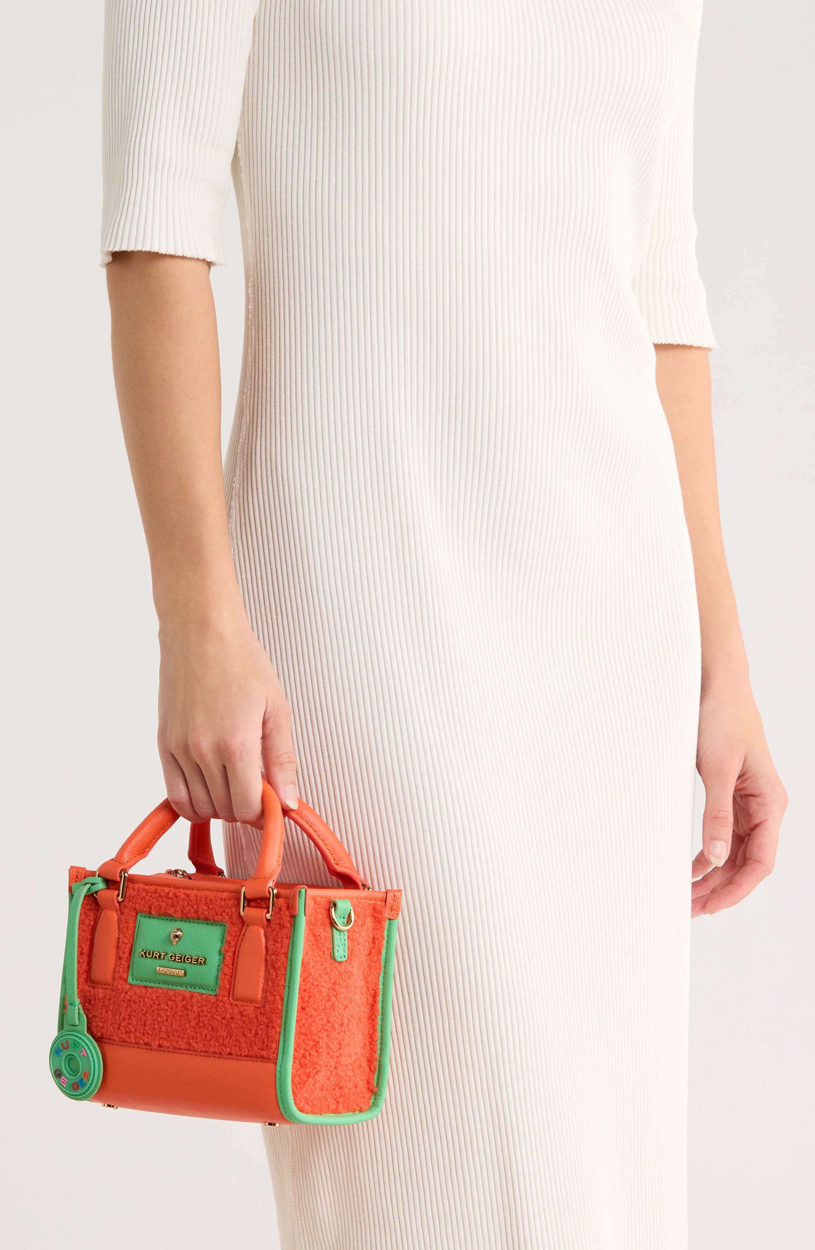 Kurt Geiger London Chiswick X-Small Tote Bag, Alternate, color, Orange