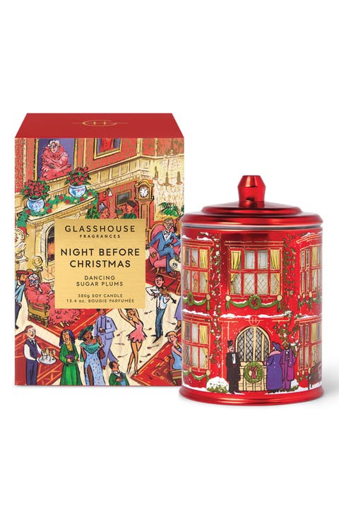 Night Before Christmas Dancing Sugar Plums Candle