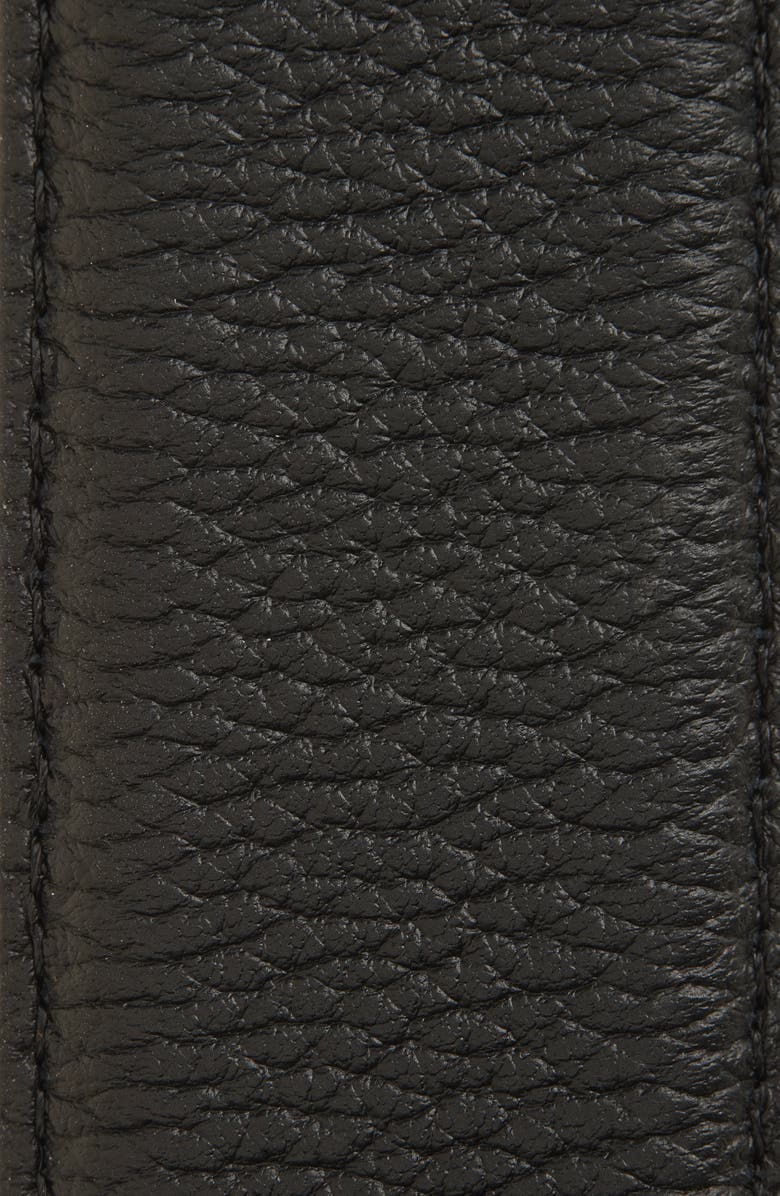 Nordstrom Berry Reversible Pebbled Leather Belt, Alternate, color, Black- Brown