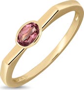 Bony Levy 14K Gold Pink Topaz Stackable Ring (Online Trunk Show)