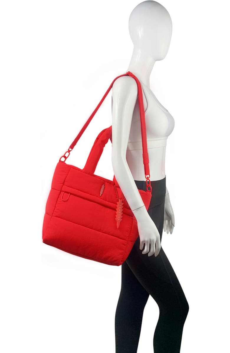 Thacker Quinn Quilted Medium Tote Bag, Alternate, color, Apple