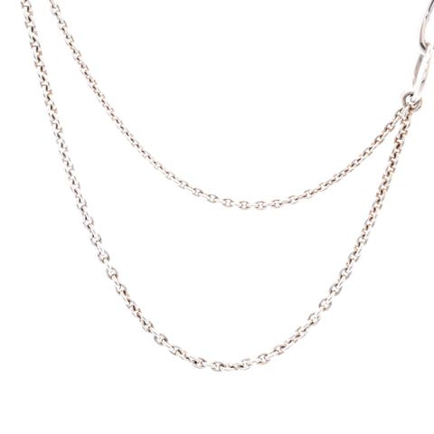 Chaine d'Ancre Punk Long Double Necklace Sterling Silver