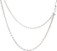 Pre-Owned Hermes Chaine d'Ancre Punk Long Double Necklace Sterling Silver