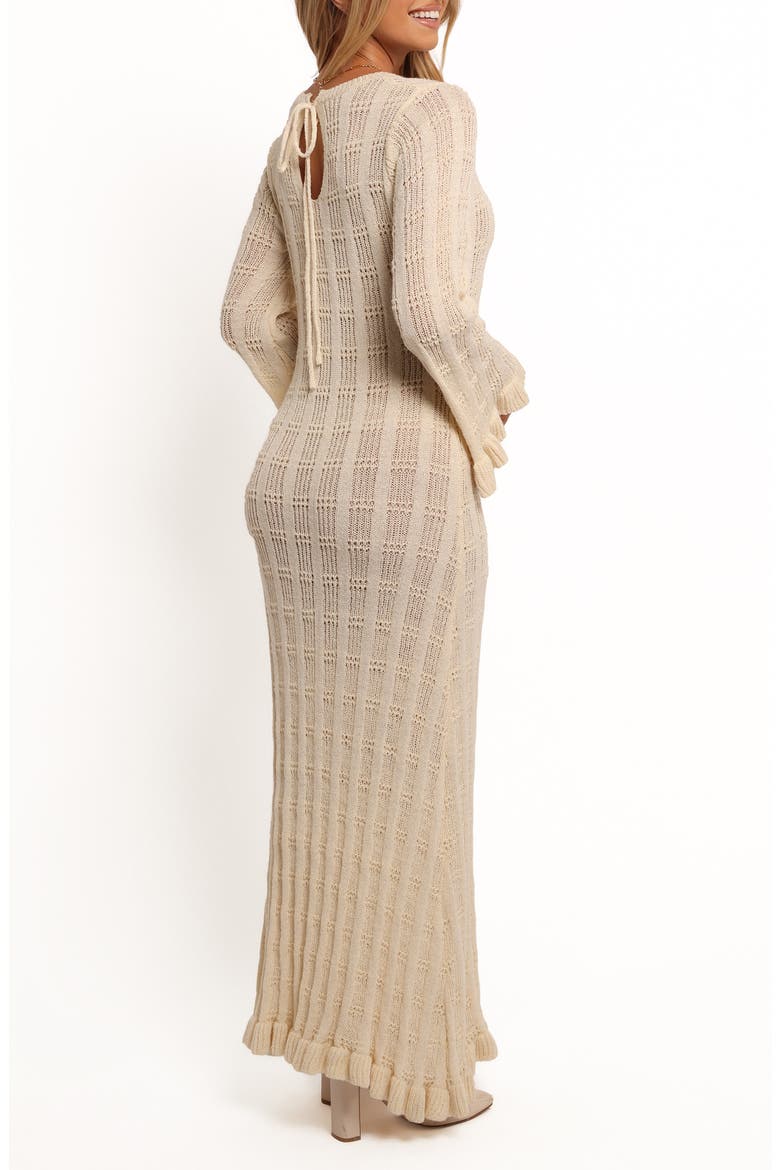Colter Rib Long Sleeve Maxi Sweater Dress, Alternate, color, WHITE