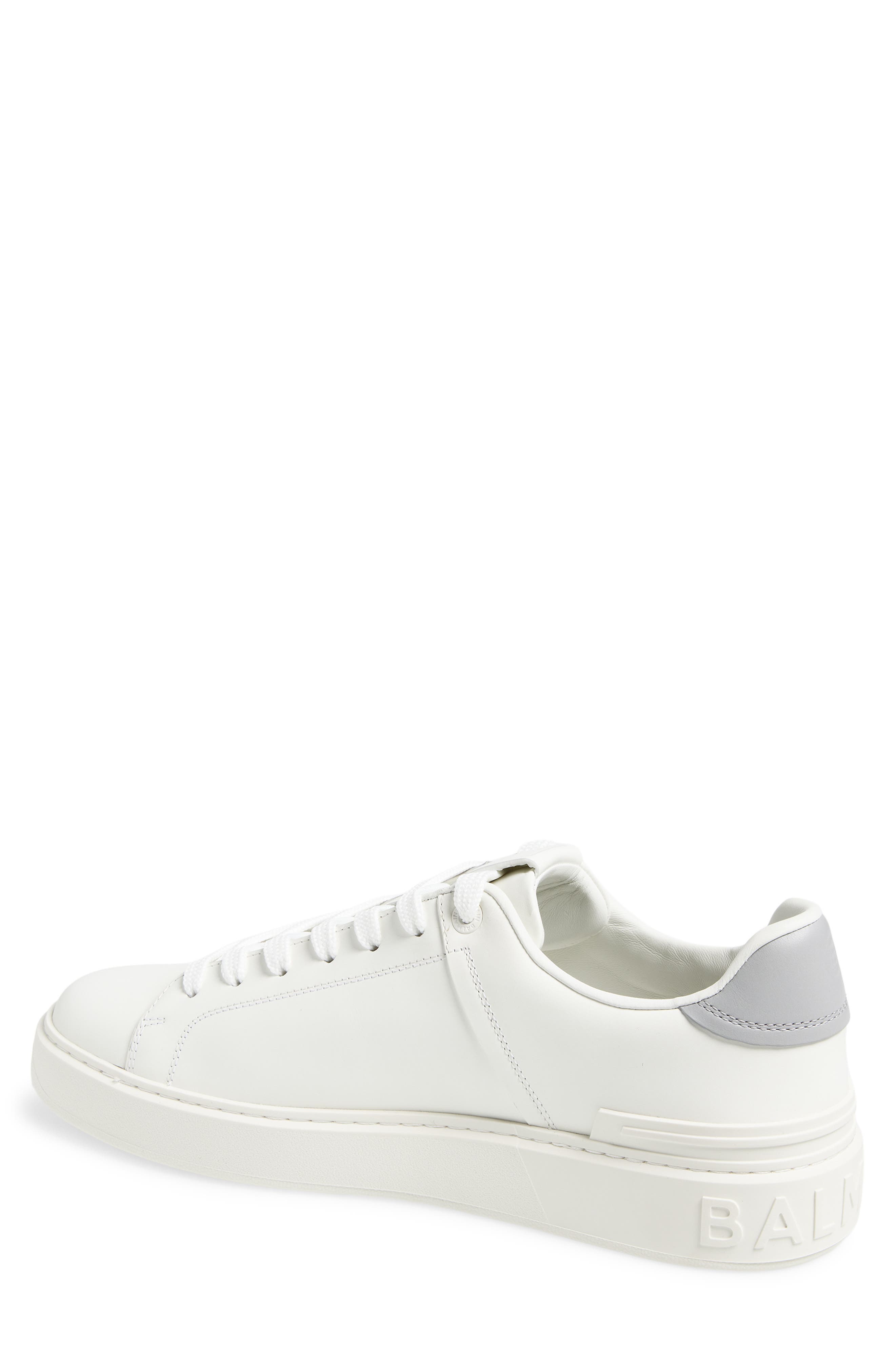 Balmain B-Court Trainers, Alternate, color, Yad Grey/White