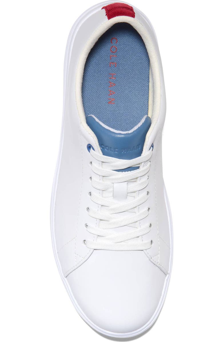 Cole Haan Grand Crosscourt Sneaker, Alternate, color, White Leather/ Rio Red Suede