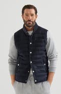 Brunello Cucinelli Lightweight cashmere flannel down vest