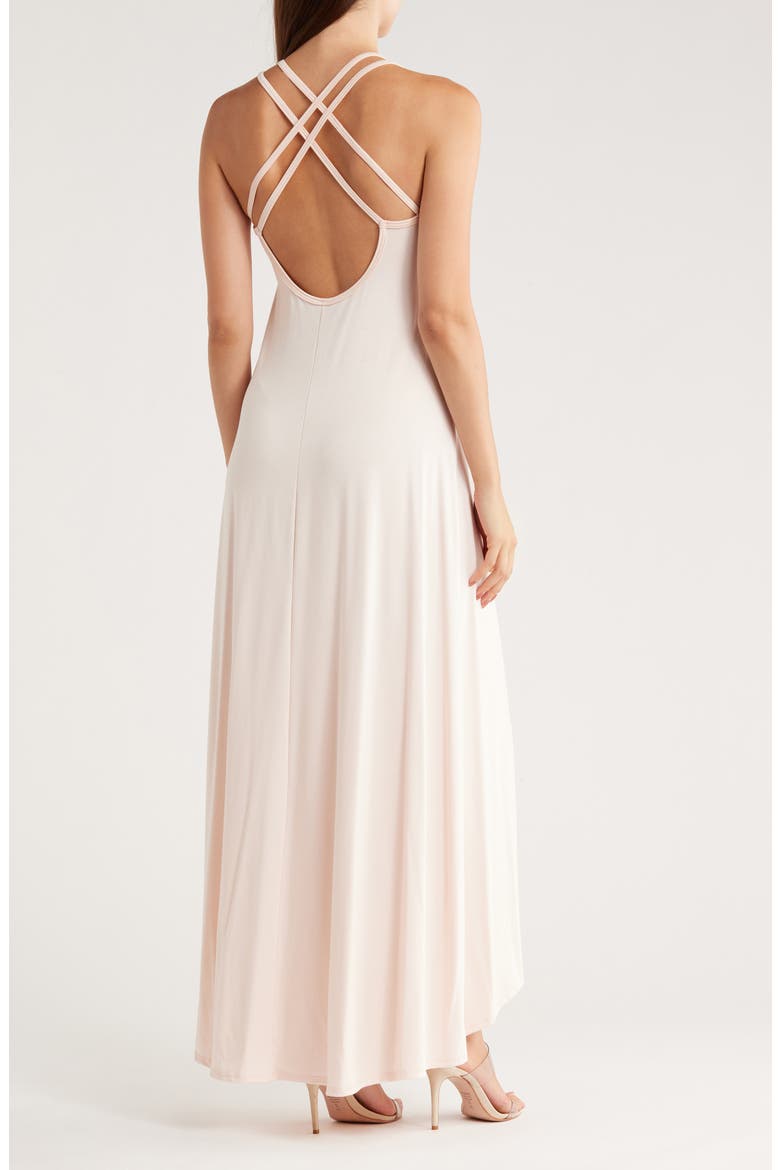 Strappy Maxi Dress, Alternate, color, LINEN