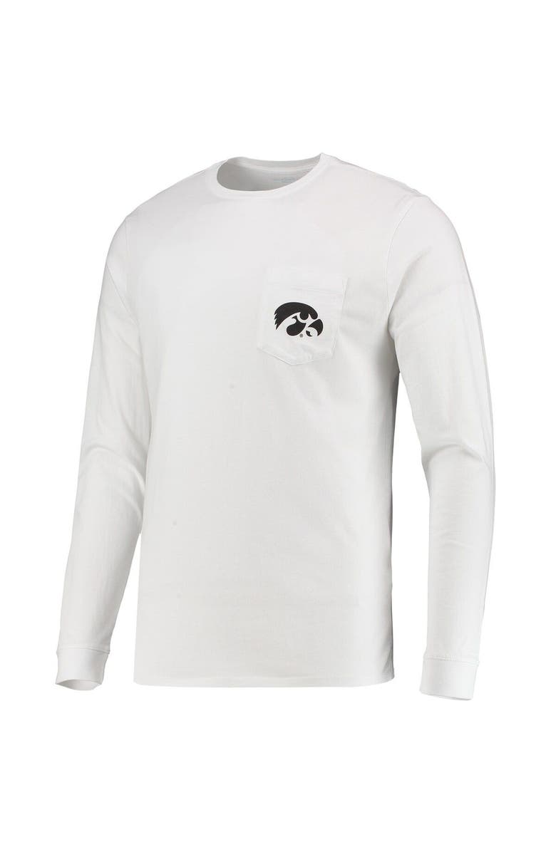 vineyard vines Men's Vineyard Vines White Iowa Hawkeyes Football Whale Long Sleeve T-Shirt, Alternate, color, 