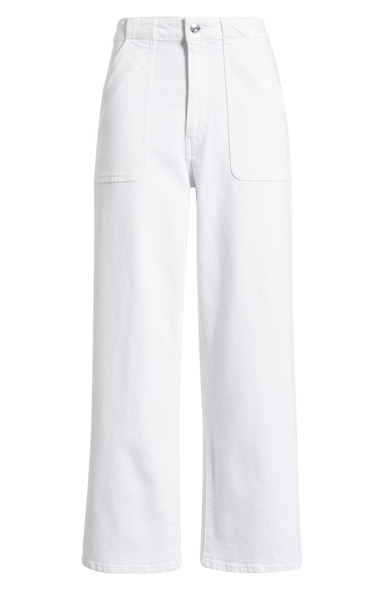 FRAME The Modern Pocket Wide Leg Jeans, Alternate, color, White