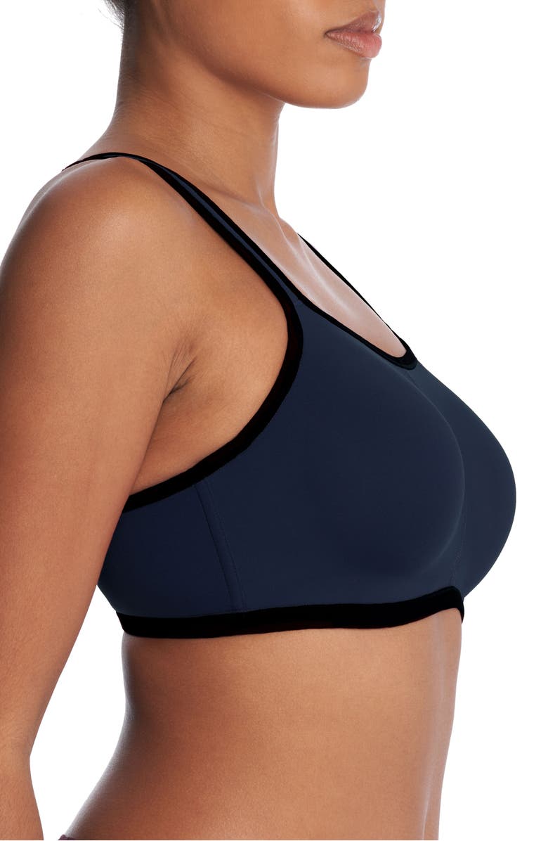 Natori Yogi Convertible Sports Bra, Alternate, color, Midnight Navy/ Black