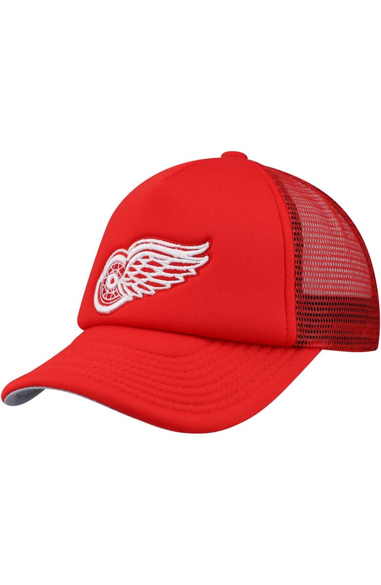 Mitchell & Ness Youth Mitchell & Ness Red Detroit Red Wings Core Trucker Adjustable Hat, Main, color, Red