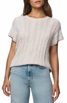 Splendid Raelynn Short Sleeve Pointelle Sweater
