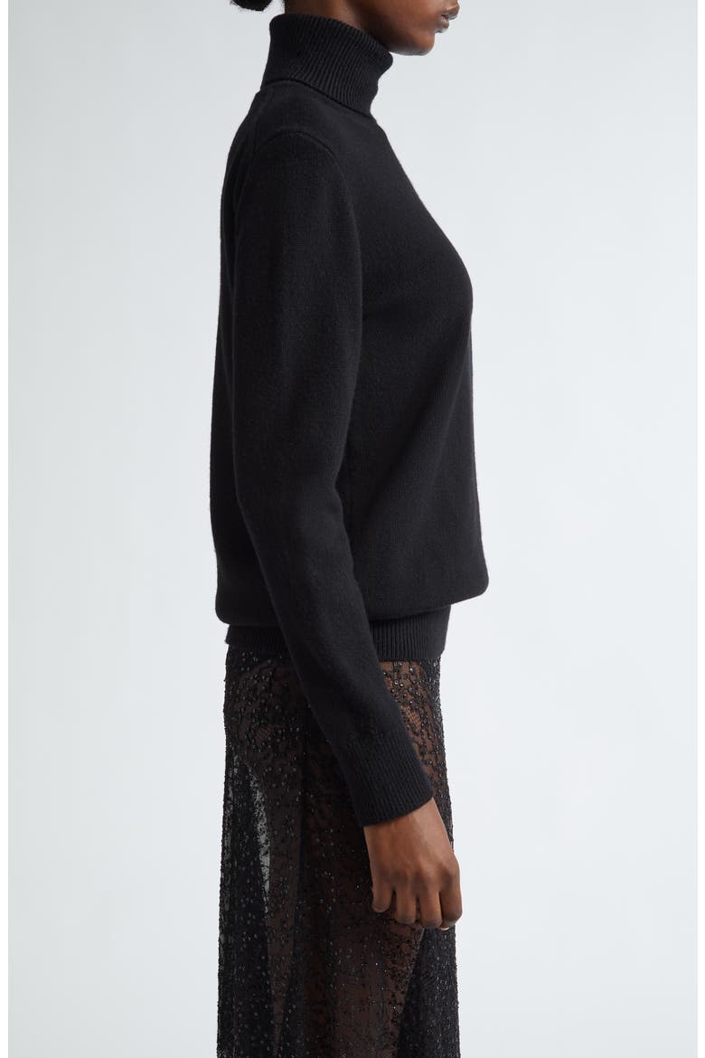 Joan Cashmere Turtleneck Sweater, Alternate, color, BLACK