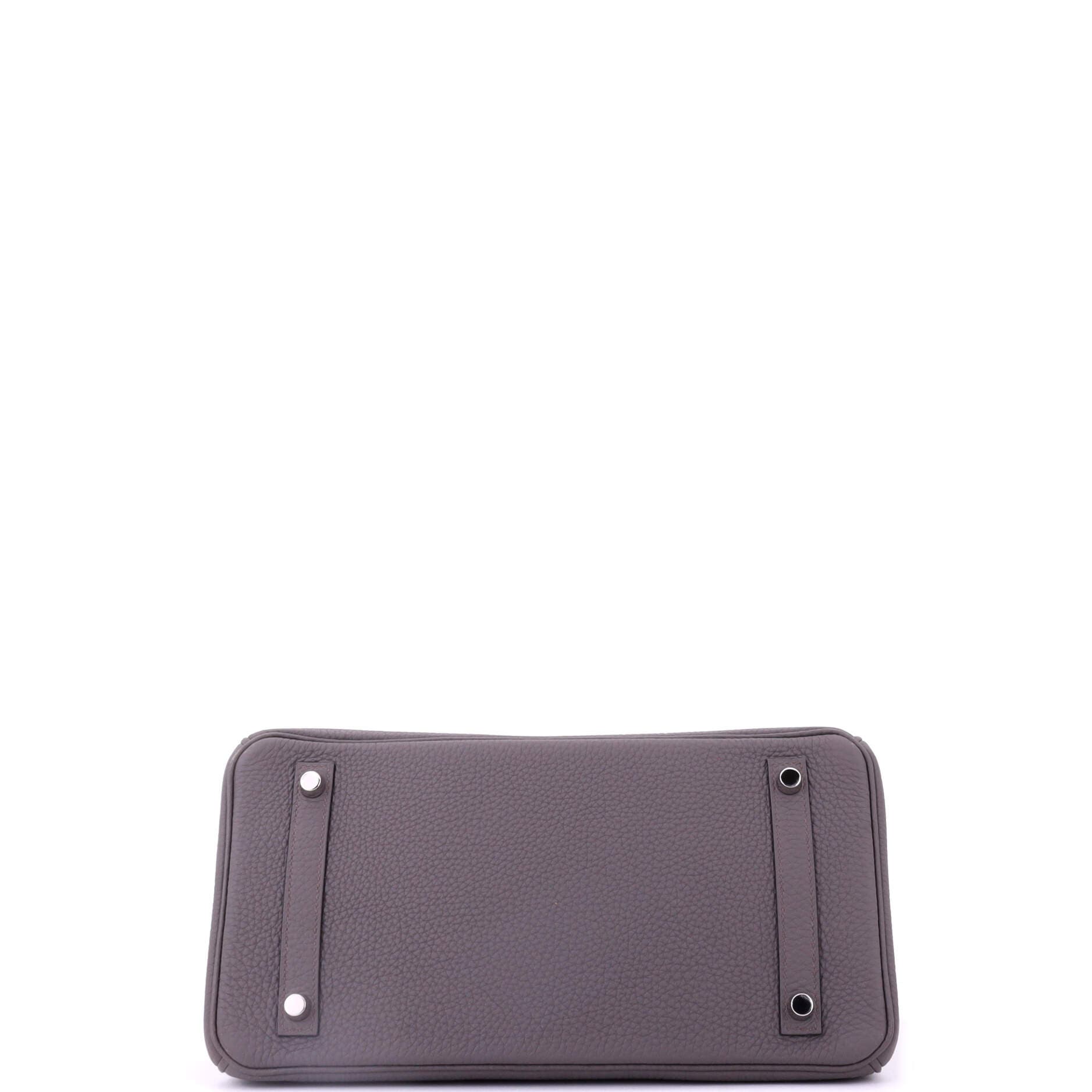 Pre-Owned Hermes Birkin Handbag Grey Togo with Palladium Hardware 30, Alternate, color, 