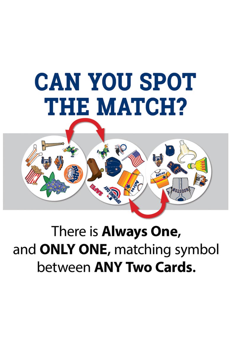 Houston Astros Spot It! Card Game, Alternate, color, Multicolor