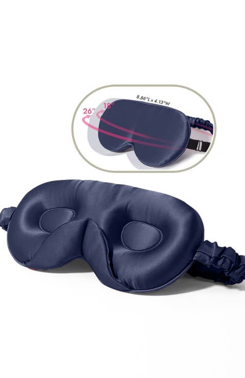 22 Momme Mulberry Silk Upgraded 3D Adjustable Eye Mask