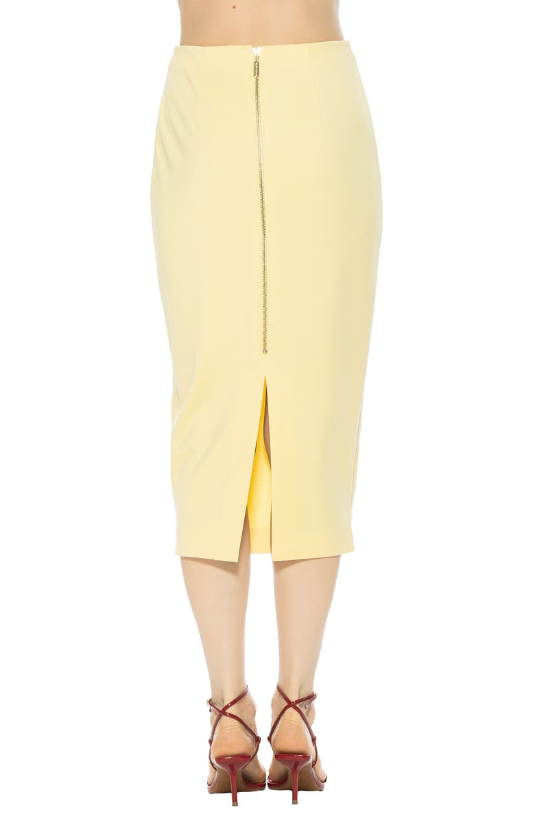 Alexia Admor Jacki Pencil Midi Skirt, Alternate, color, Yellow