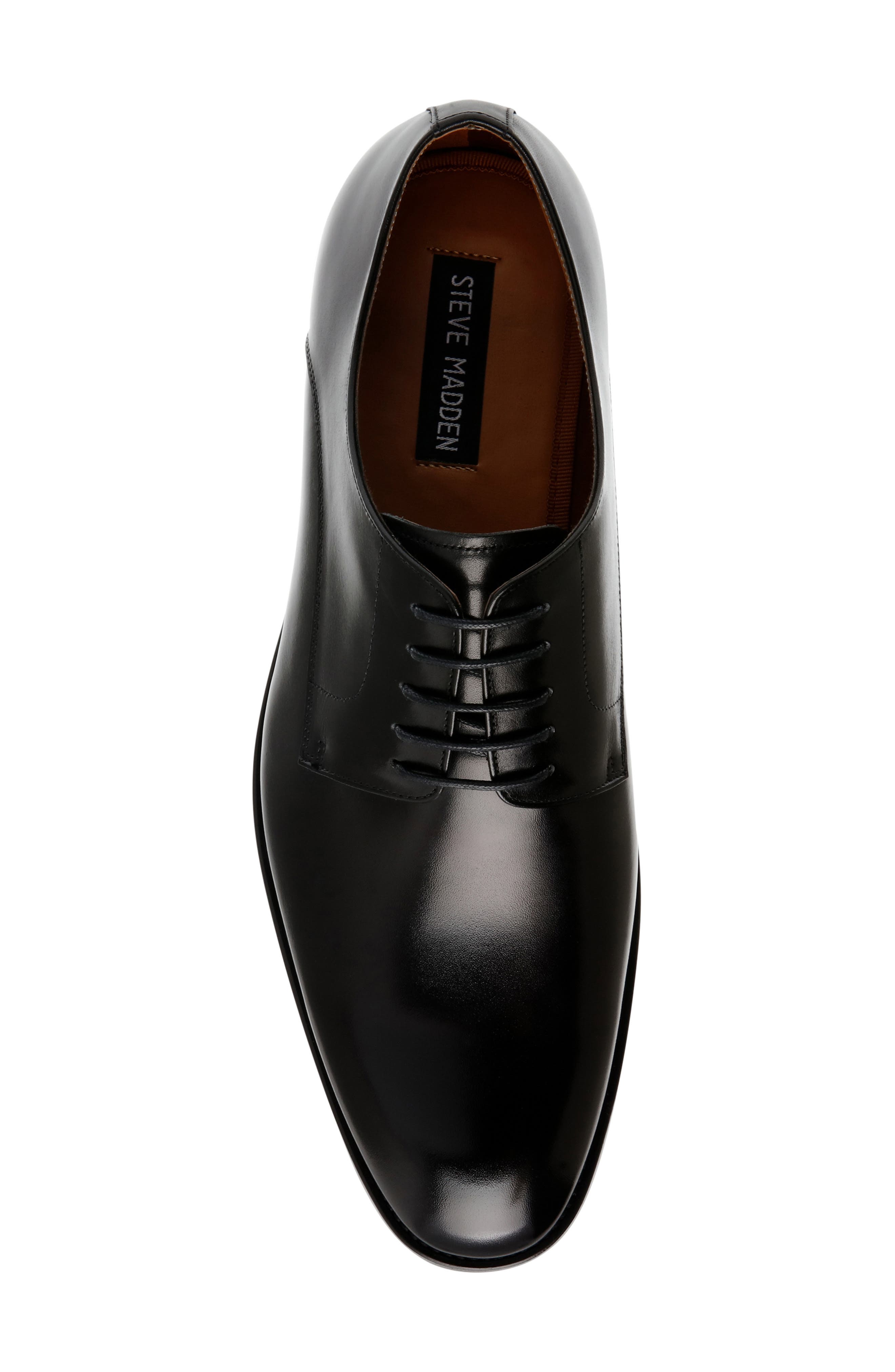Steve Madden Daedric Derby, Alternate, color, Black Leather