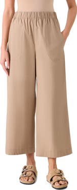 Akris punto Frey Wide Leg Crop Tech Pants