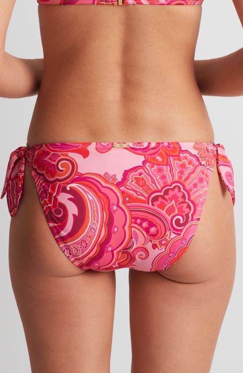 Ralph Lauren Women's Printed Side Tie Hipster Bikini Bottoms In Pink