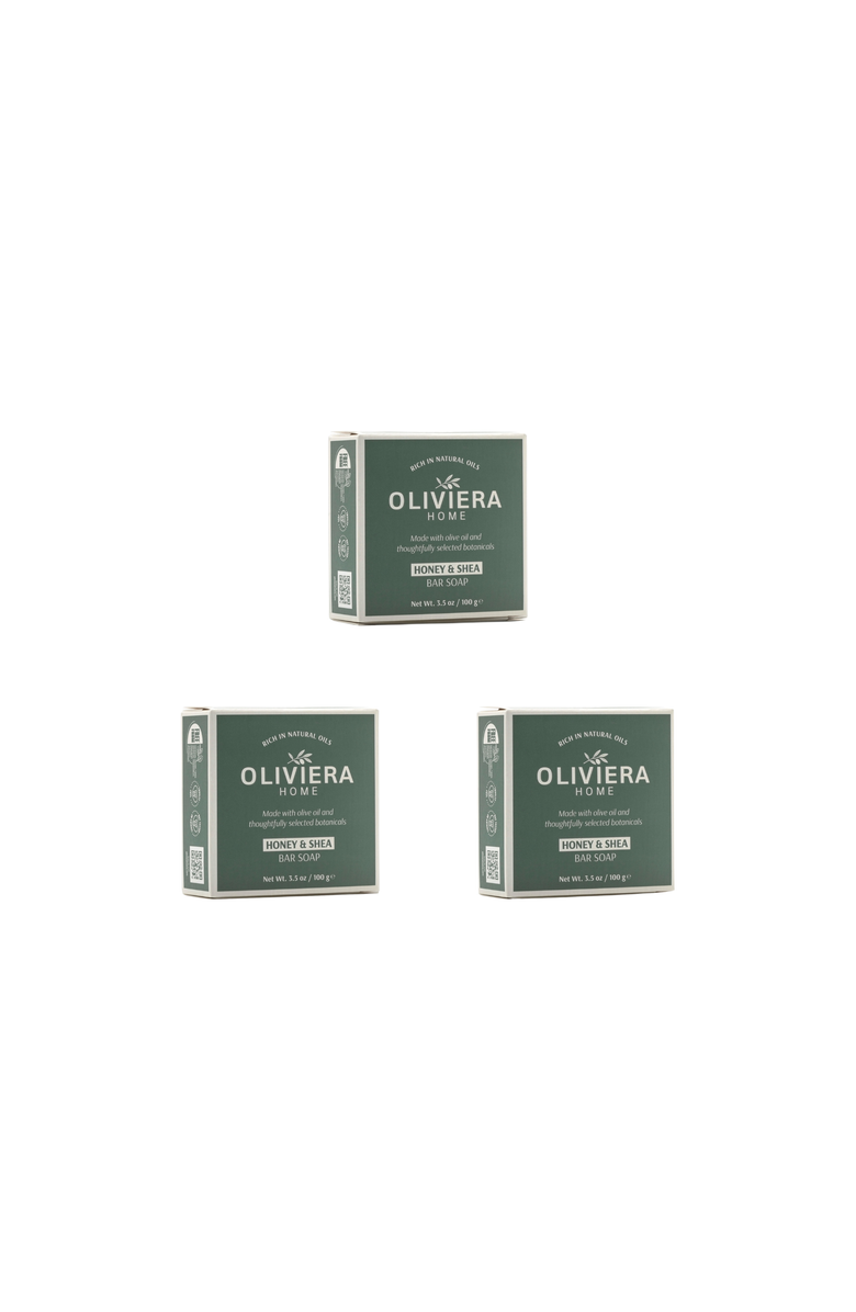Oliviera Home Honey & Shea Bar Soap Trio, Alternate, color, Beige