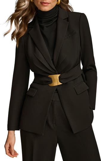 Donna Karan New York Women's Collarless One-Button Blazer
