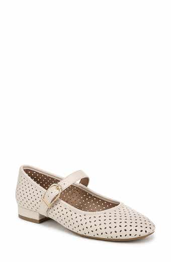 LifeStride Cameom Perforated Ballet Flat