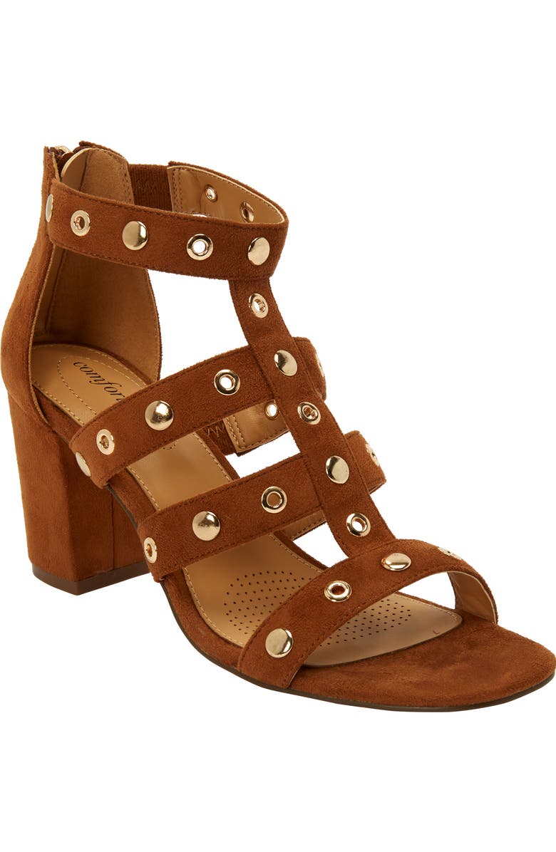 Comfortview The Giada Sandal, Main, color, Cognac