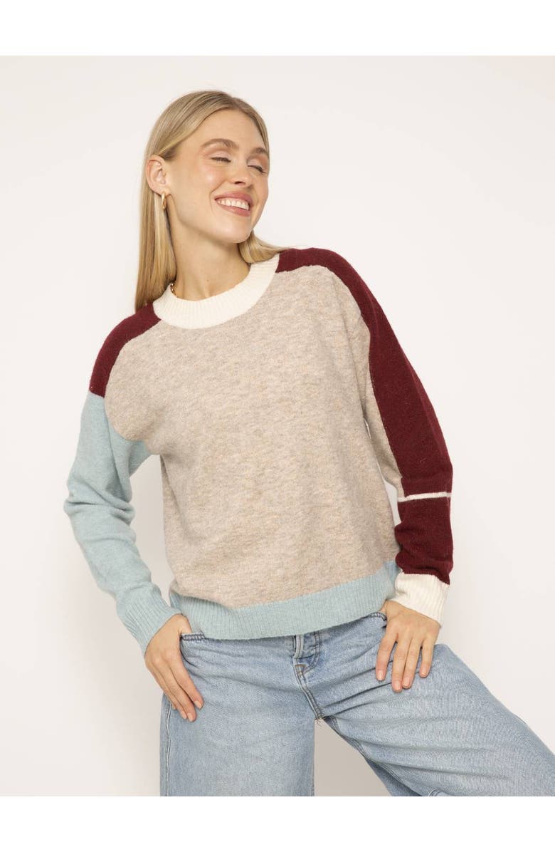 Central Park West Billie Blocked Crew, Alternate, color, 