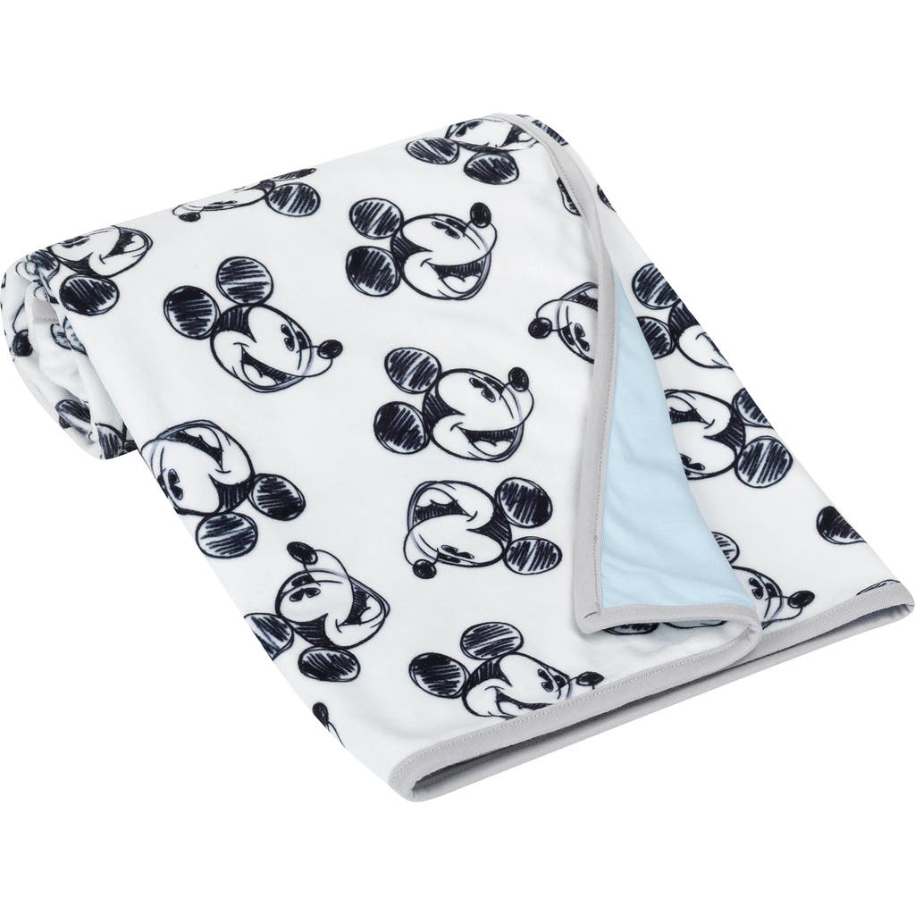 Lambs & Ivy Disney Baby Mickey Mouse Baby Blanket In White