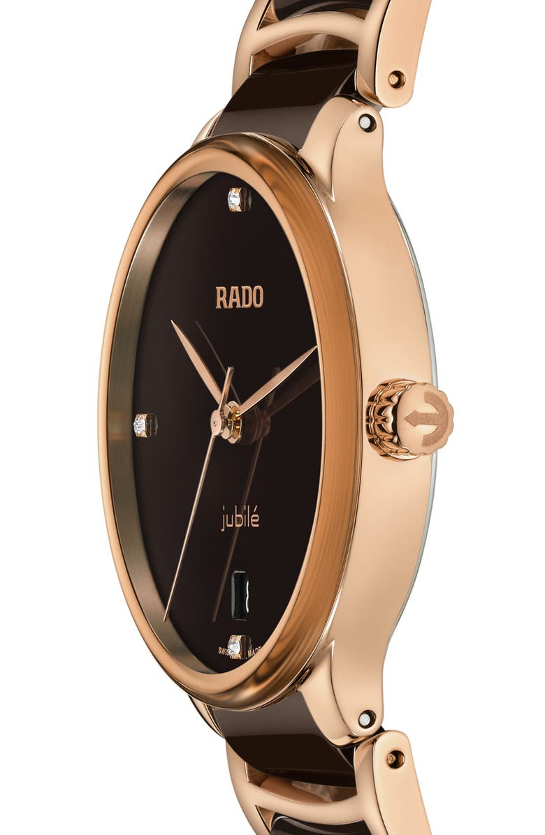 RADO Centrix Diamond Bracelet Watch, 35mm, Alternate, color,