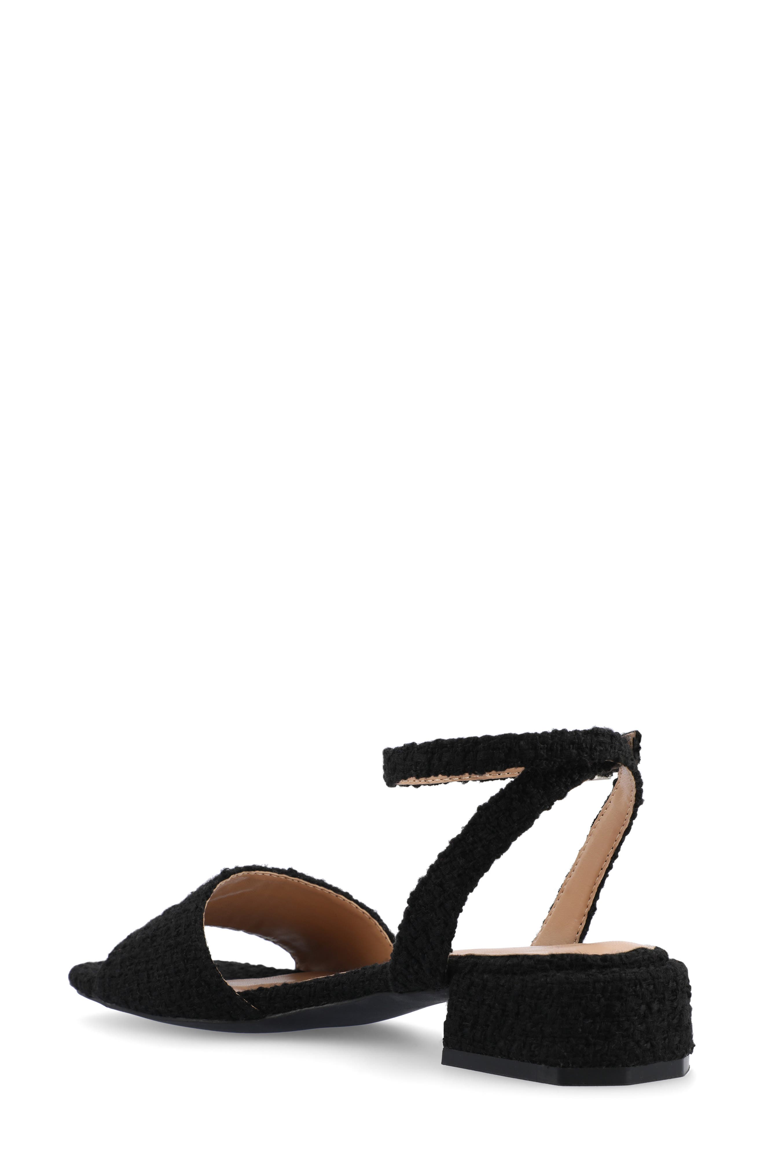 Journee Collection Adleey Block Heel Sandal, Alternate, color, Black