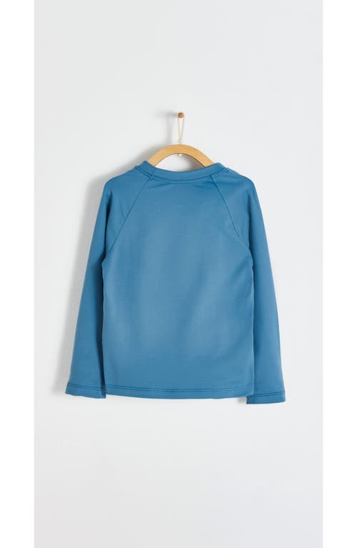 Babycottons Beach Long Sleeve Rashguard In Blue