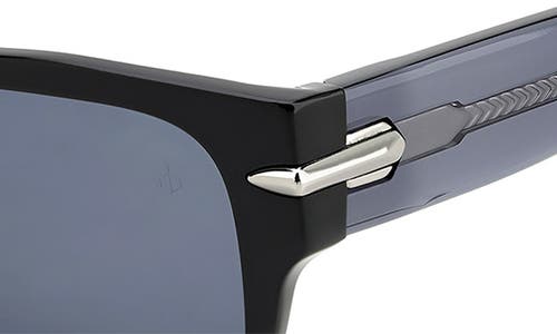 Rag & Bone 55mm Rectangular Sunglasses In Blue
