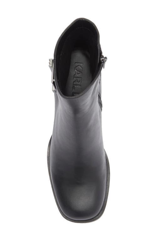 Karl Lagerfeld Paris Pomona Square Toe Boot In Black