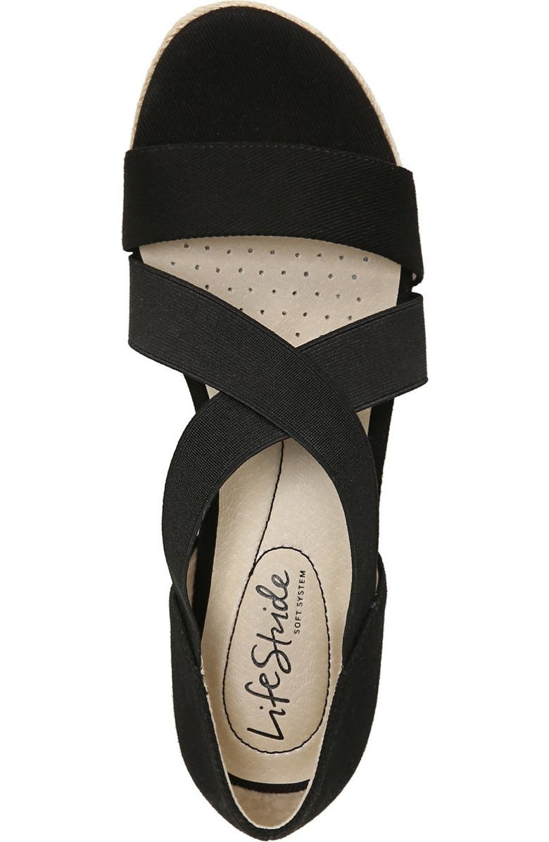LifeStride Siesta Espadrille Wedge Sandal, Alternate, color,