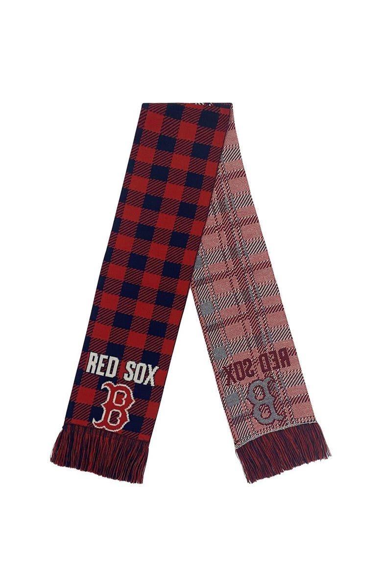 FOCO Boston Red Sox Plaid Color Block Scarf, Main, color, 