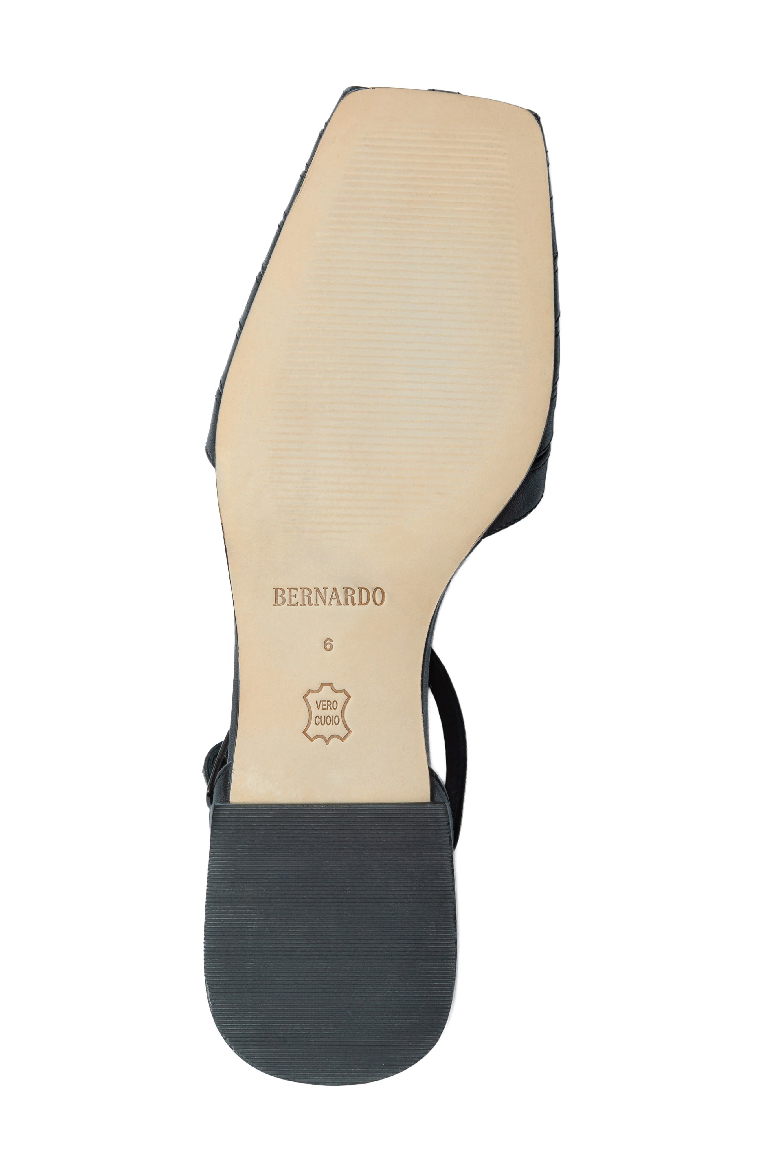 Brighton Leather Flat, Alternate, color, BLACK GLOVE LEATHER