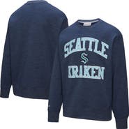 Mitchell & Ness Men's Mitchell & Ness Deep Sea Blue Seattle Kraken Playoff Win Fleece Pullover Sweatshirt