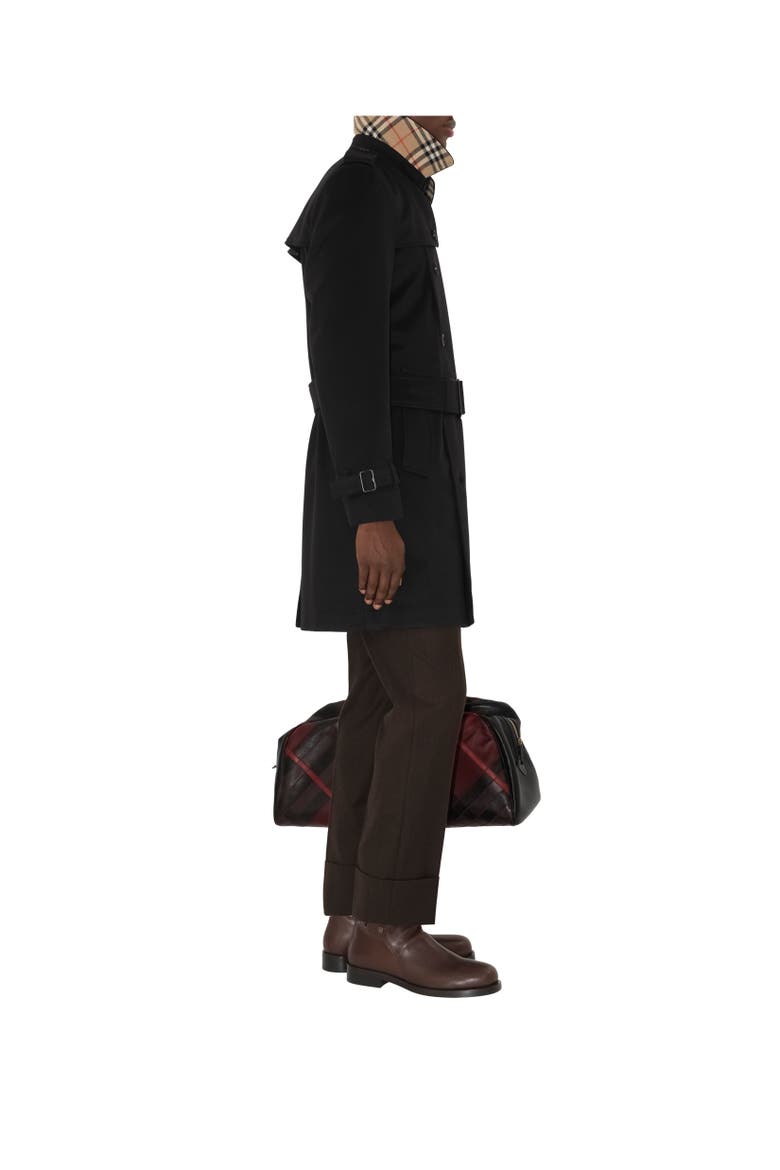 Mid-length Cashmere Hastings Trench Coat, Alternate, color, Black