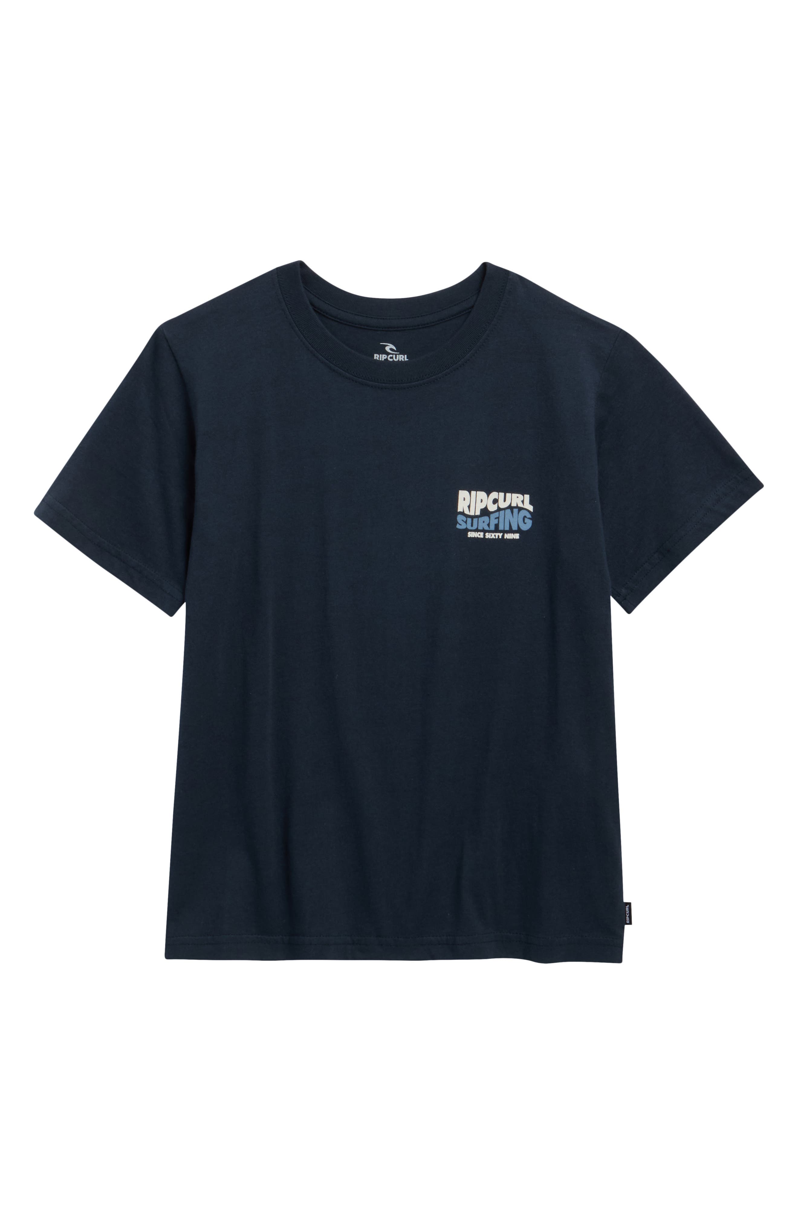 Rip Curl Kids' Streamline Logo Graphic T-shirt In Blue