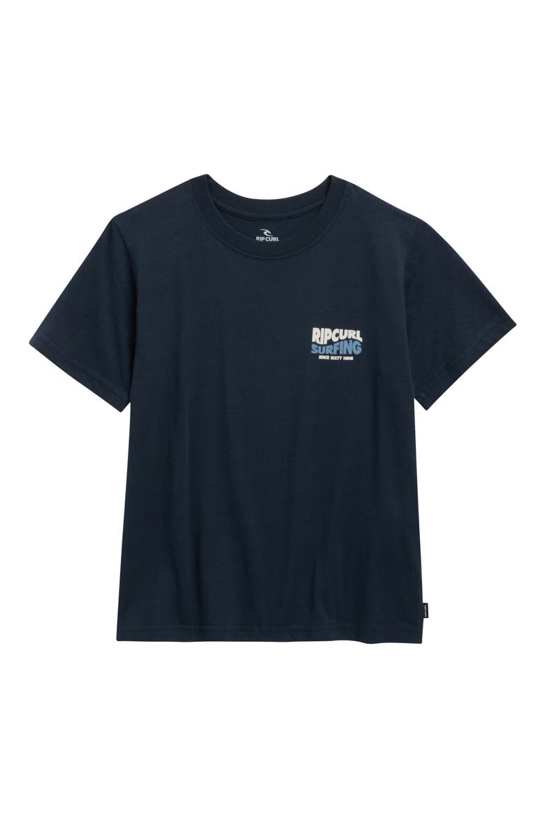 Kids' Streamline Logo Graphic T-Shirt, Main, color, DARK NAVY