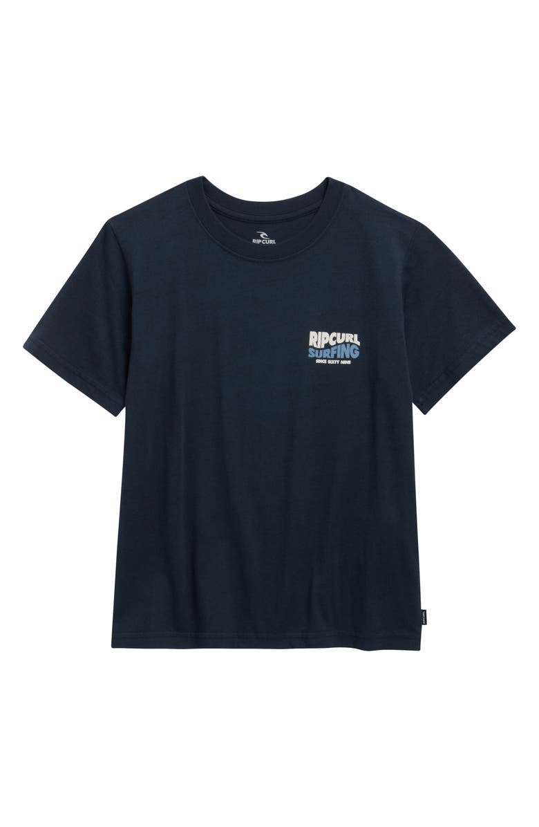 Rip Curl Kids' Streamline Logo Graphic T-Shirt, Main, color, Dark Navy